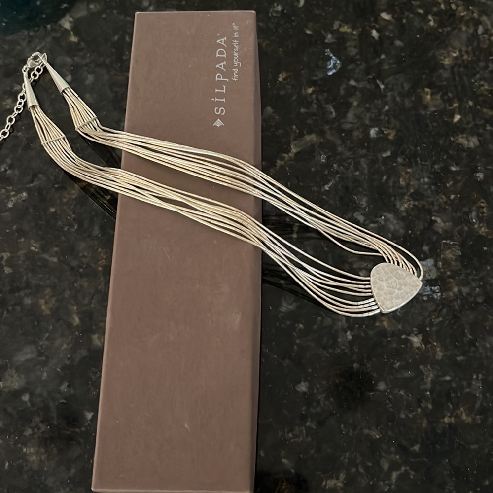 Silpada Liquid Silver 9-strand necklace
